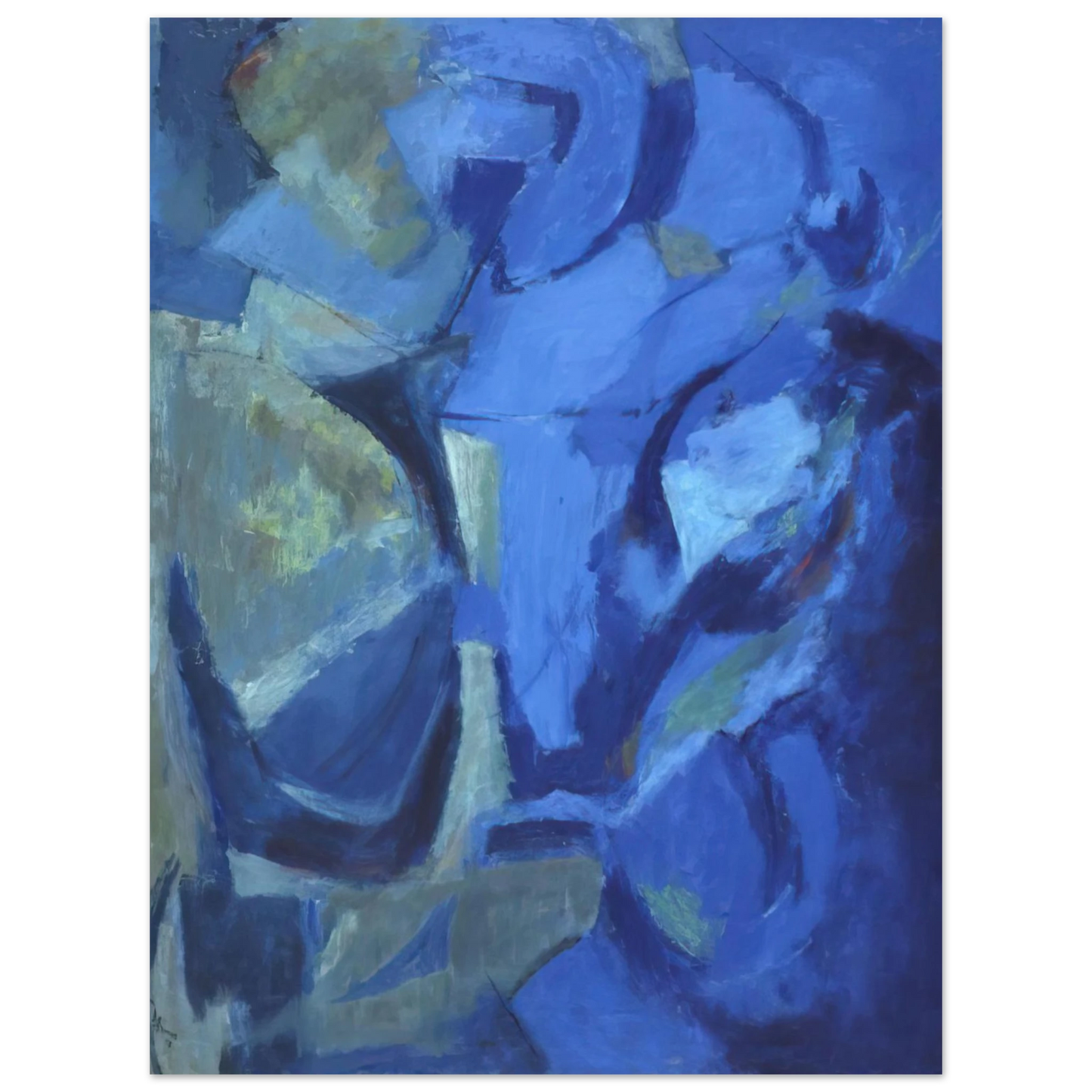 Alma Woodsey Thomas - THE STORMY SEA 1958  75x100 cm / 30x40inches Fine Art Poster