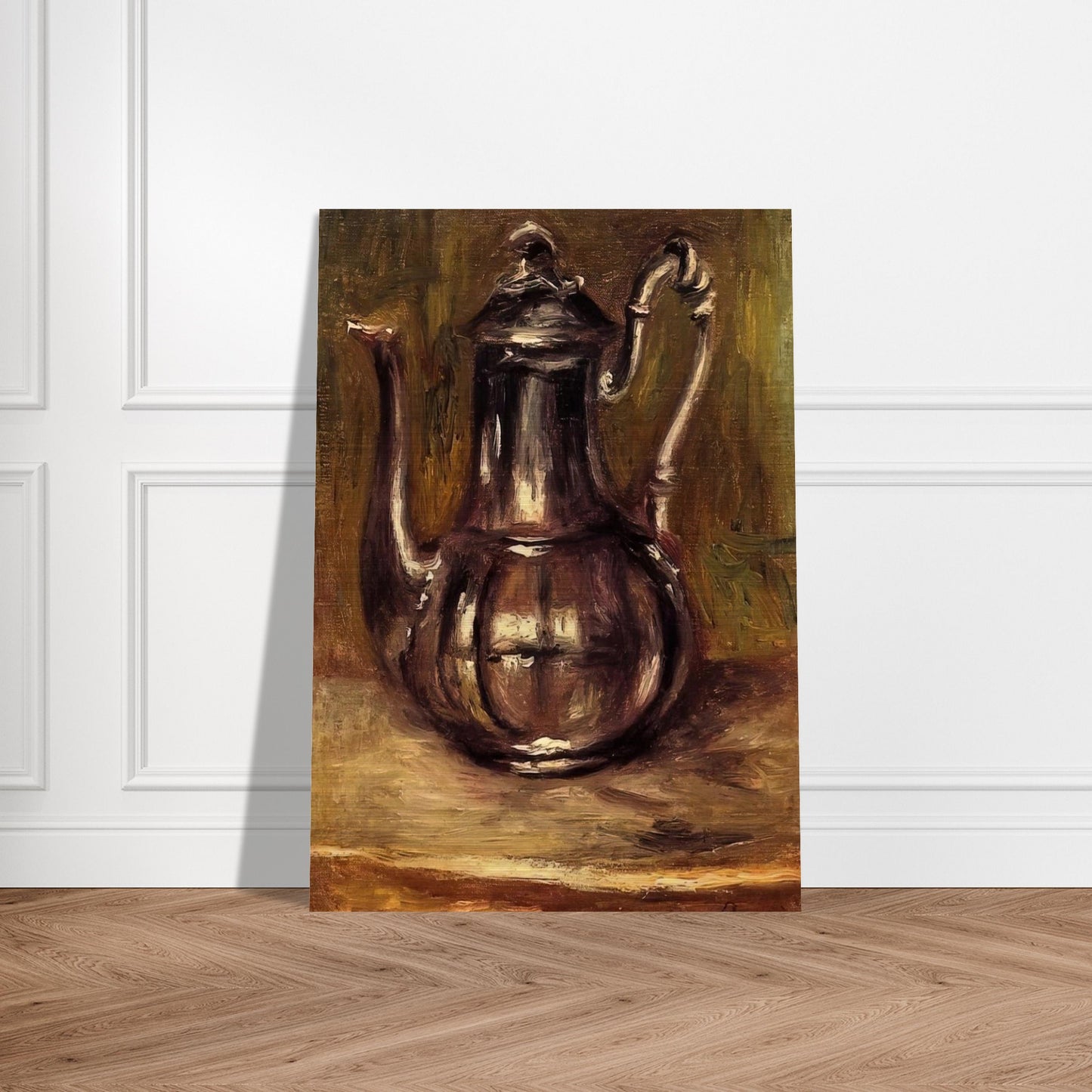 Coffee Pot - Pierre-Auguste Renoir Brushed Aluminum Print - 70x100 cm / 28x40 inches | Pierre-Auguste Renoir Aluminum Print | Pierre-Auguste Renoir Prints