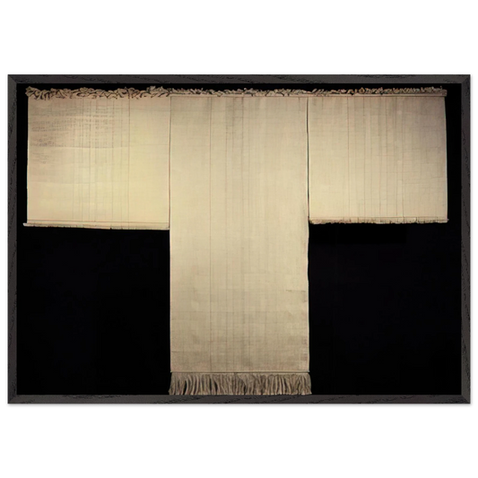 TAU 1974 - Lenore Tawney 70x100 cm / 28x40 inches Framed Art Print – Black Wooden Frame
