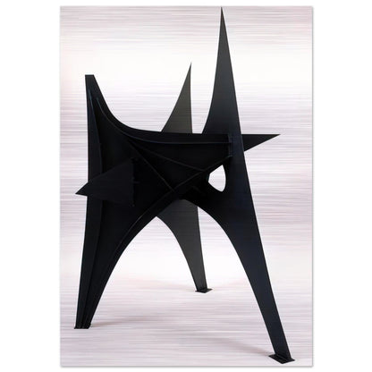 TROIS PICS INTERMEDIATE MAQUETTE 1967 - Alexander Calder Brushed Aluminum Print - 70x100 cm / 28x40 inches | Alexander Calder Aluminum Print | Alexander Calder Prints