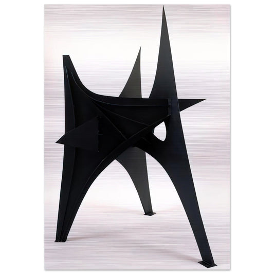 TROIS PICS INTERMEDIATE MAQUETTE 1967 - Alexander Calder Brushed Aluminum Print - 70x100 cm / 28x40 inches | Alexander Calder Aluminum Print | Alexander Calder Prints
