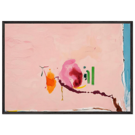 Flirt - 1995 - Helen Frankenthaler 70x100 cm / 28x40 inches Framed Art Print – Black Wooden Frame