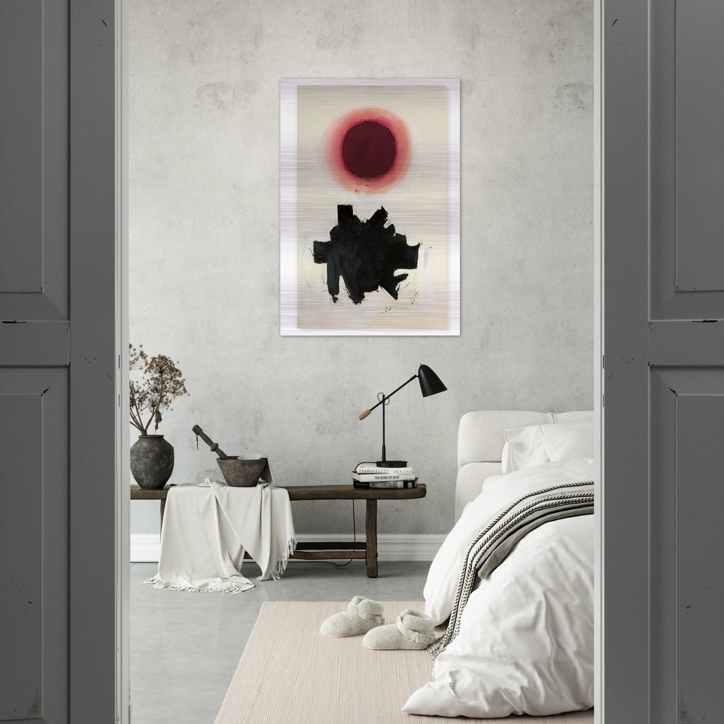 Cool Blast - 1960 - Adolph Gottlieb Brushed Aluminum Print - 70x100 cm / 28x40 inches | Adolph Gottlieb Aluminum Print | Adolph Gottlieb Prints