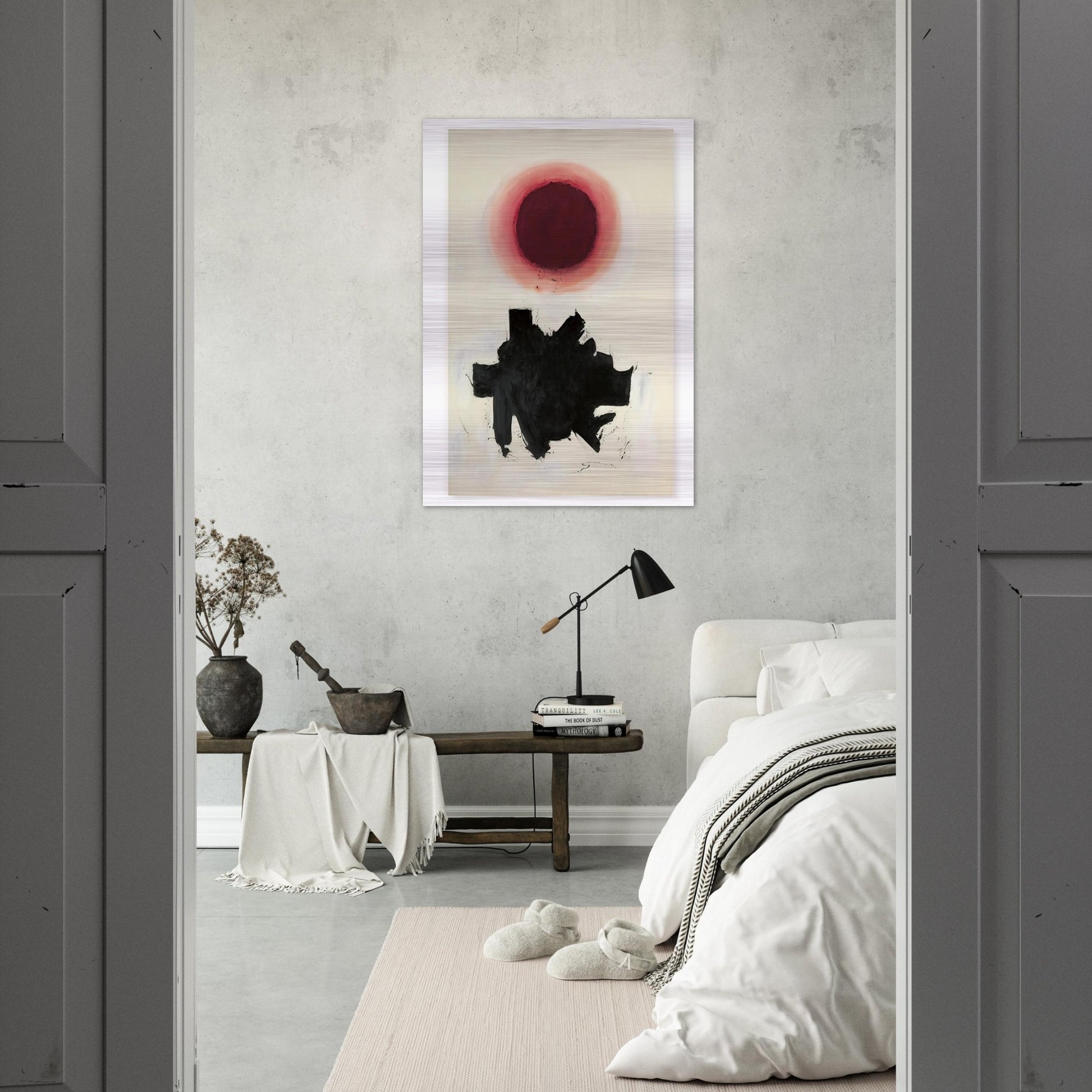 Cool Blast - 1960 - Adolph Gottlieb Brushed Aluminum Print - 70x100 cm / 28x40 inches | Adolph Gottlieb Aluminum Print | Adolph Gottlieb Prints