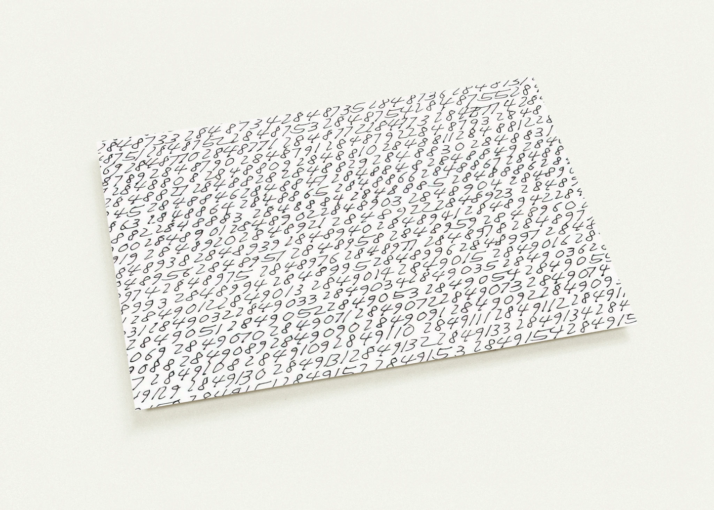 19651 - ∞, Detail - Conceptual Art By Roman Opalka Pack of 10 Post Cards | Roman Opalka Post Cards | A6 (10.5 x 14.8 cm) - 4.1 x 5.8 inches