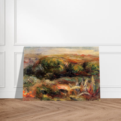 Landscape Near Cagnes - Pierre-Auguste Renoir Brushed Aluminum Print - 70x100 cm / 28x40 inches | Pierre-Auguste Renoir Aluminum Print | Pierre-Auguste Renoir Prints