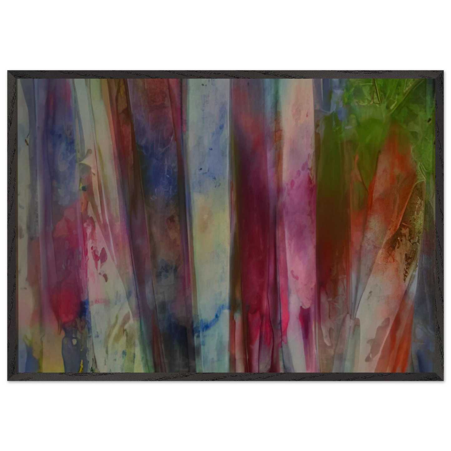 Rainfall - Sam Gilliam 70x100 cm / 28x40 inches Framed Art Print – Black Wooden Frame