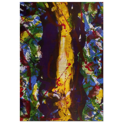 Untitled Composition  Lembark 285  - Sam Francis Brushed Aluminum Print - 70x100 cm / 28x40 inches | Sam Francis Aluminum Print | Sam Francis Prints