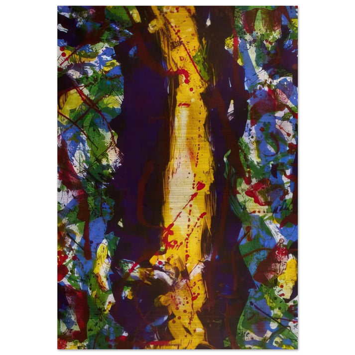 Untitled Composition  Lembark 285  - Sam Francis Brushed Aluminum Print - 70x100 cm / 28x40 inches | Sam Francis Aluminum Print | Sam Francis Prints