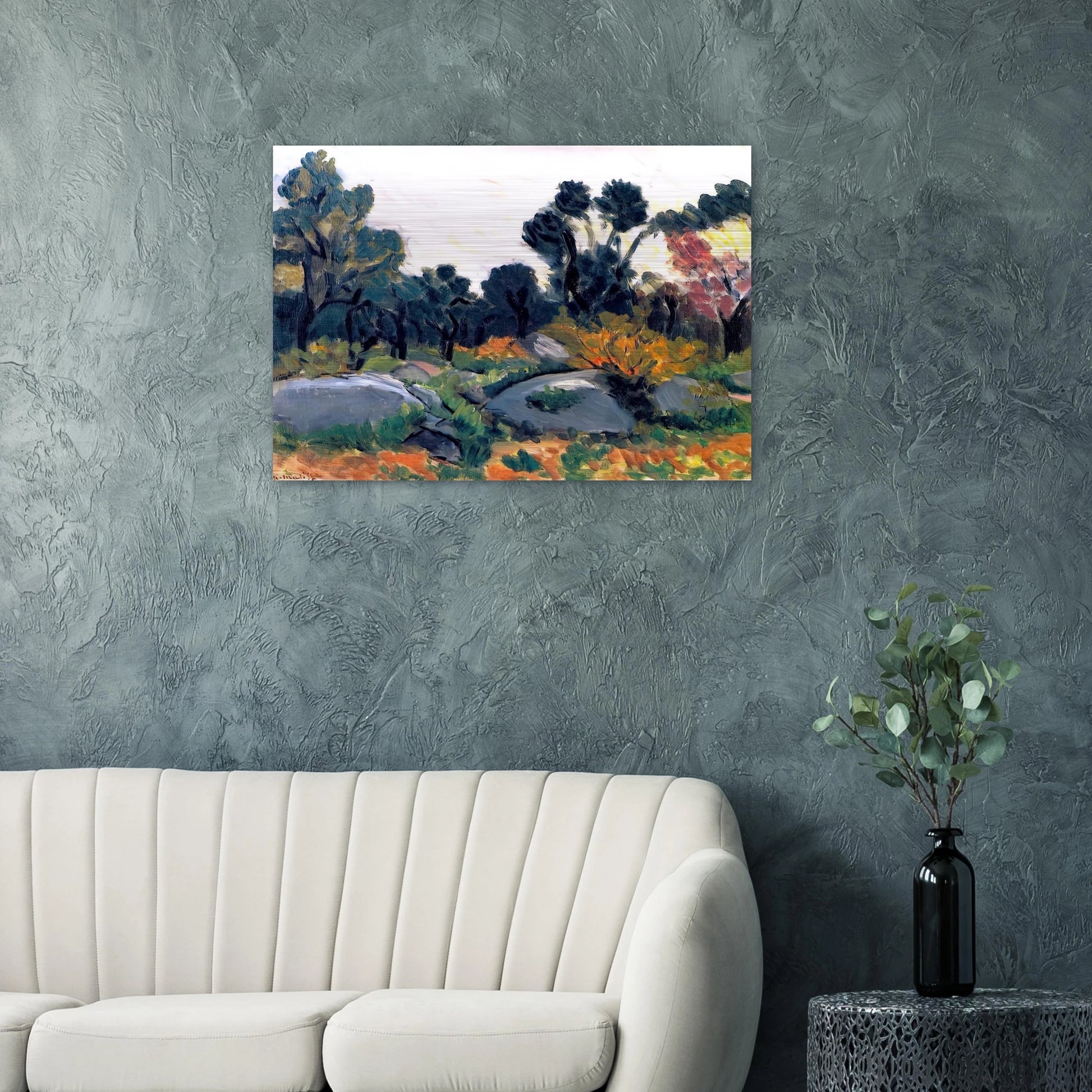 ROCKS IN THE VALLEE DU LOUP 1925 - Henri Matisse Brushed Aluminum Print - 70x100 cm / 28x40 inches | Henri Matisse Aluminum Print | Henri Matisse Prints