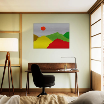 Untitled - 2013 - Etel Adnan Brushed Aluminum Print - 70x100 cm / 28x40 inches | Etel Adnan Aluminum Print | Etel Adnan Prints