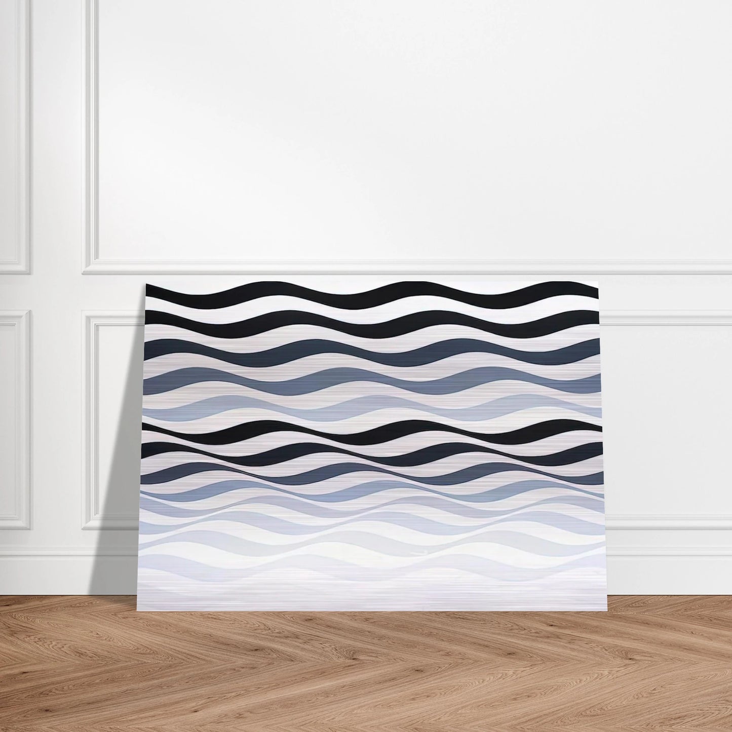 ARREST 3 1965 - Bridget Riley Brushed Aluminum Print - 70x100 cm / 28x40 inches | Bridget Riley Aluminum Print | Bridget Riley Prints