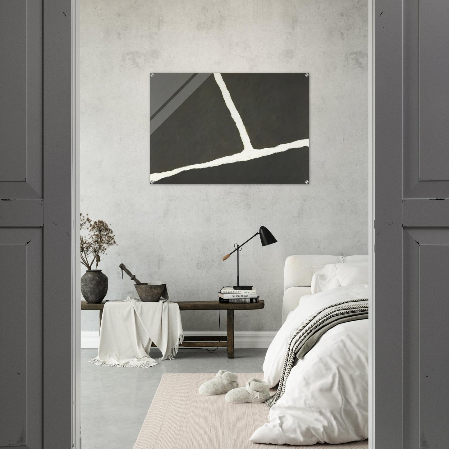 Krijtlijnen HV - 1977 - Raoul De Keyser Acrylic Print - 70x100 cm / 28x40″ inches