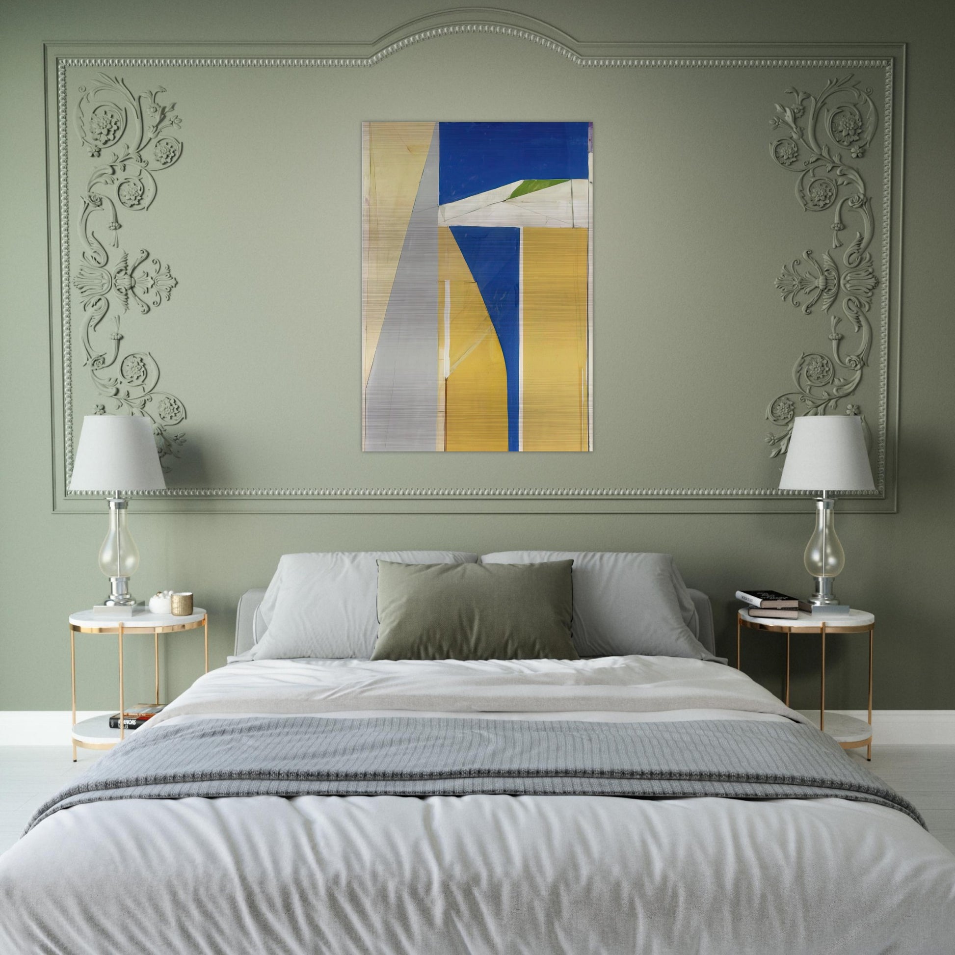 Ocean Park #32 - Richard Diebenkorn Brushed Aluminum Print - 70x100 cm / 28x40 inches | Richard Diebenkorn Aluminum Print | Richard Diebenkorn Prints