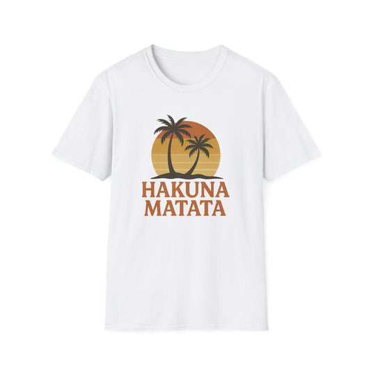 Camiseta con gráfico retro de Hakuna Matata, camiseta con vibra positiva "No Worries", camiseta vintage inspirada en los 90, camiseta con frase "Siéntete bien", regalo unisex