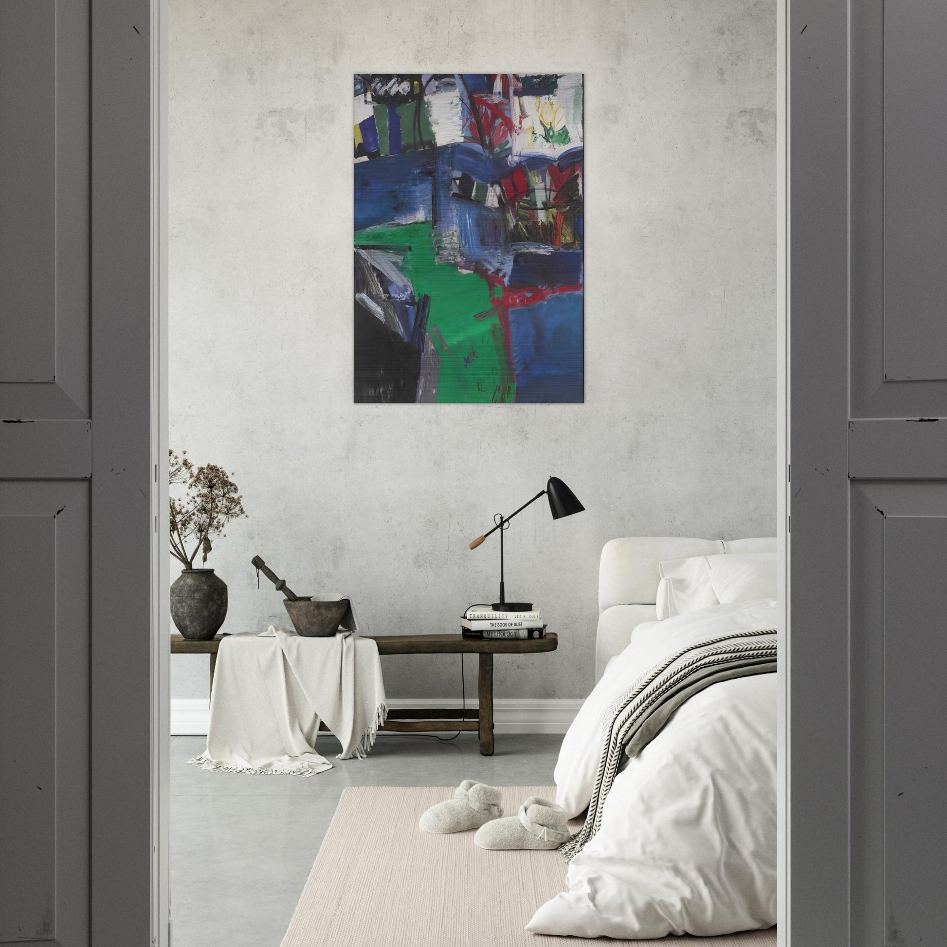 SHINNECOCK CANAL 1957 - Grace Hartigan Brushed Aluminum Print - 70x100 cm / 28x40 inches | Grace Hartigan Aluminum Print | Grace Hartigan Prints