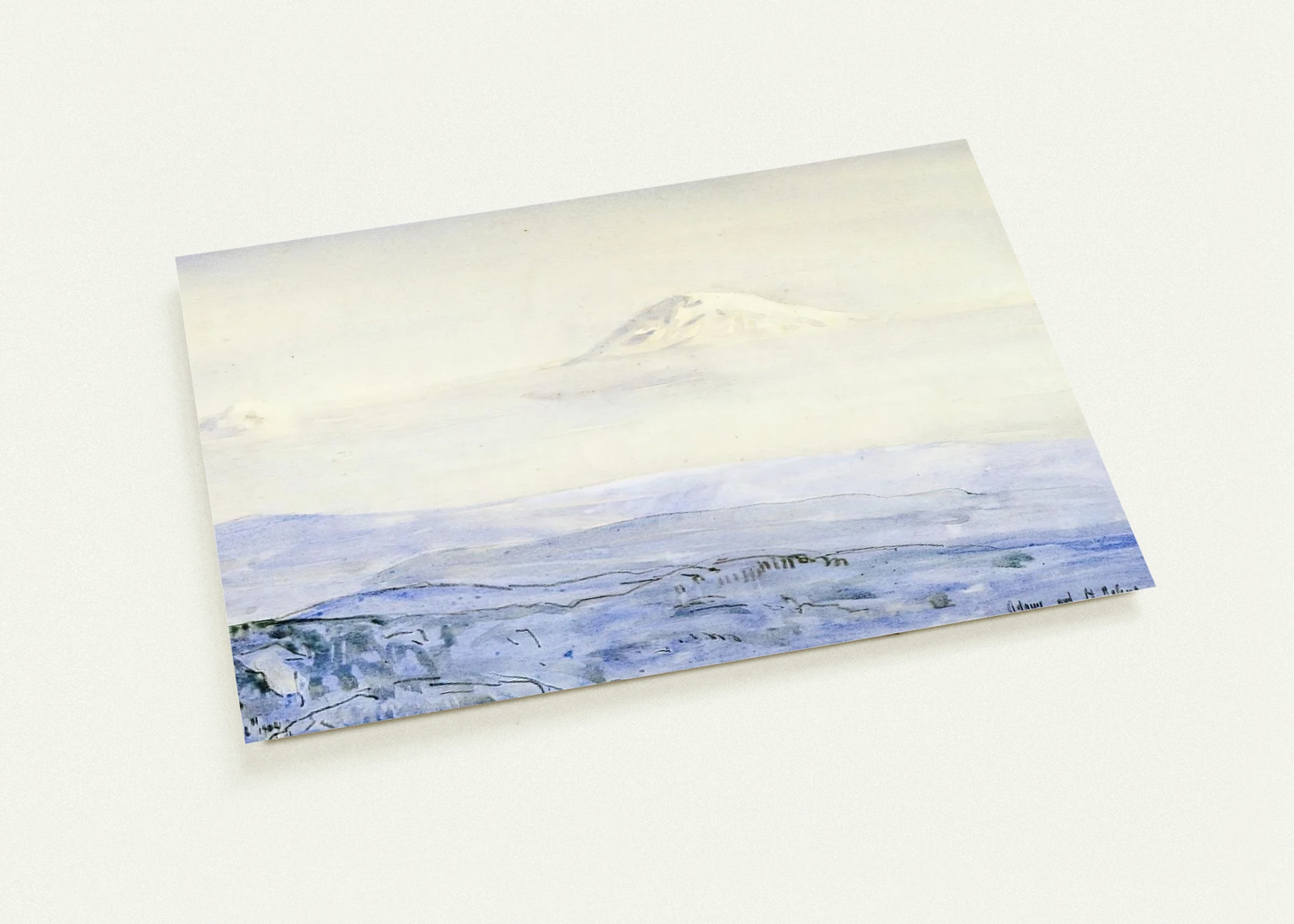 Adams and St. Helen's, Early Morning By Childe Hassam Pack of 10 Post Cards | Childe Hassam Post Cards | A6 (10.5 x 14.8 cm) - 4.1 x 5.8 inches