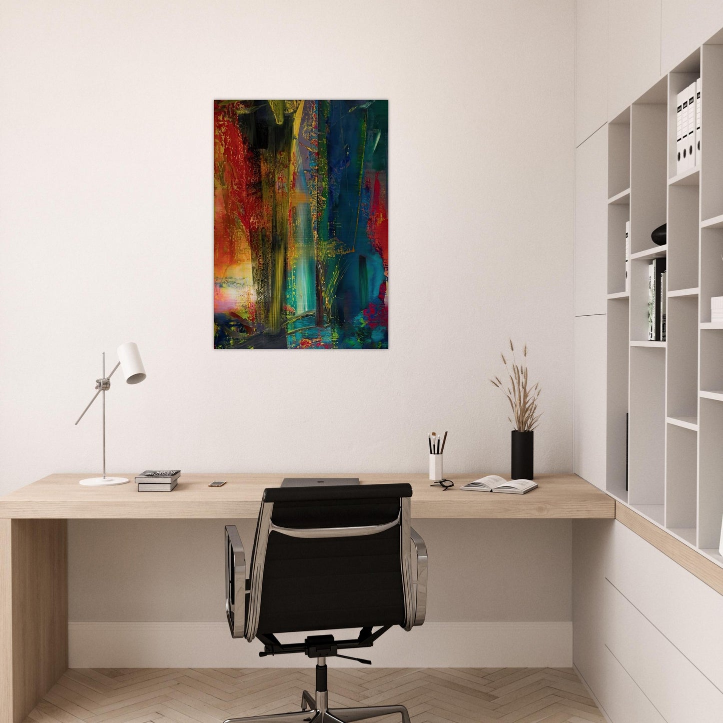 ABSTRACT PAINTING 599 1986 - Gerhard Richter Brushed Aluminum Print - 70x100 cm / 28x40 inches | Gerhard Richter Aluminum Print | Gerhard Richter Prints