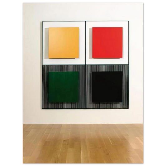 Jesus Rafael Soto - MARICHE 2 1997  75x100 cm / 30x40inches Fine Art Poster