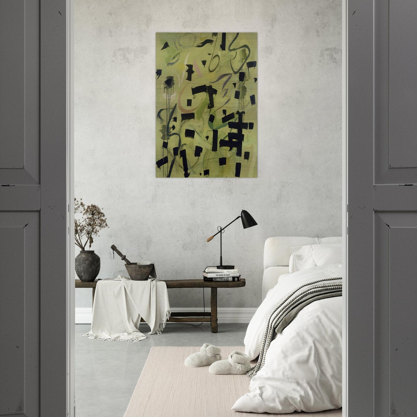 Number 12 - 1949 - Bradley Walker Tomlin Brushed Aluminum Print - 70x100 cm / 28x40 inches | Bradley Walker Tomlin Aluminum Print | Bradley Walker Tomlin Prints