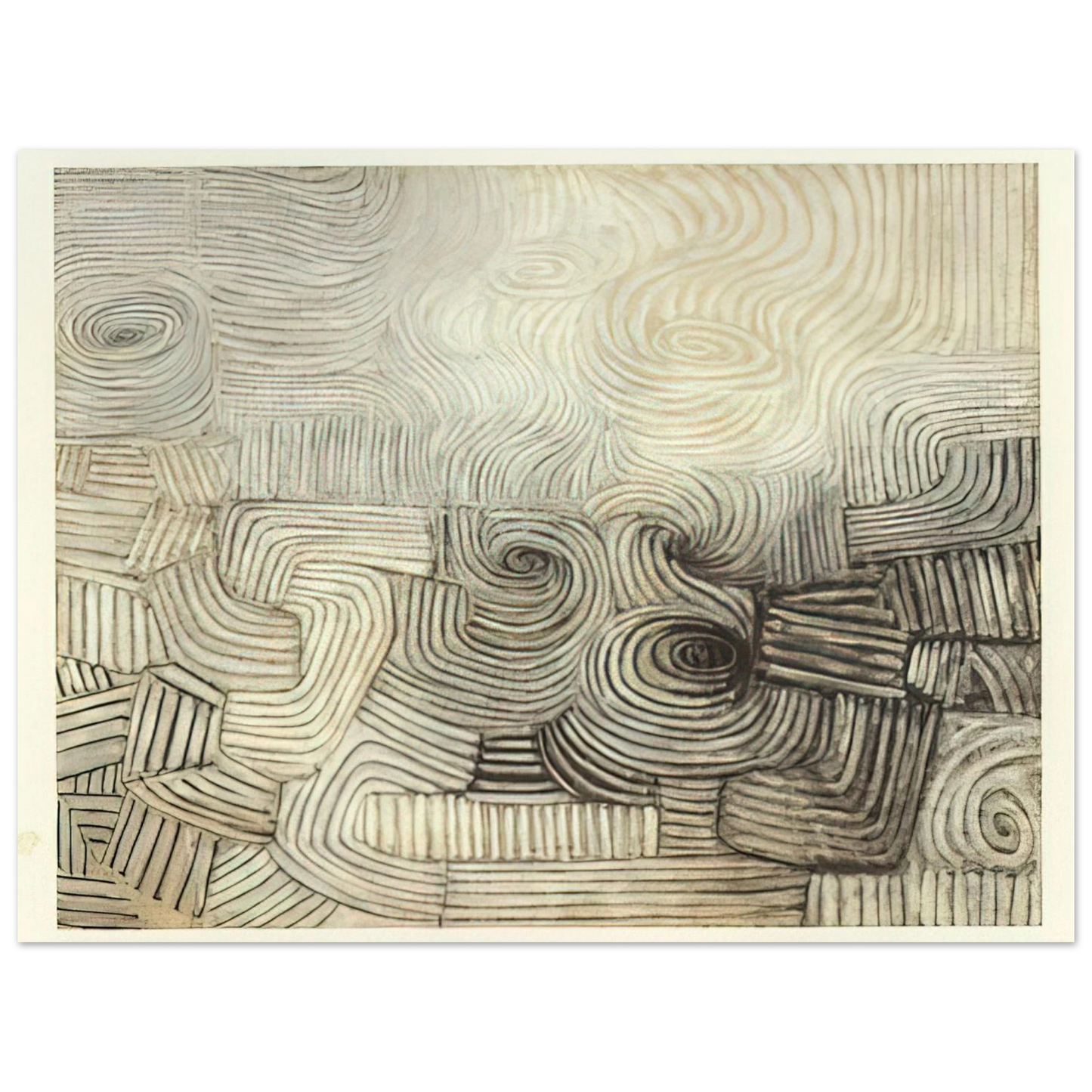 Victor Pasmore - The Snowstorm - 1950  75x100 cm / 30x40inches Fine Art Poster