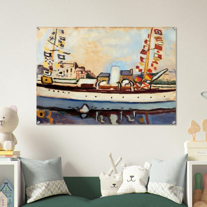 THE ENGLISH YACHT 1906 - Raoul Dufy Acrylic Print - 70x100 cm / 28x40″ inches