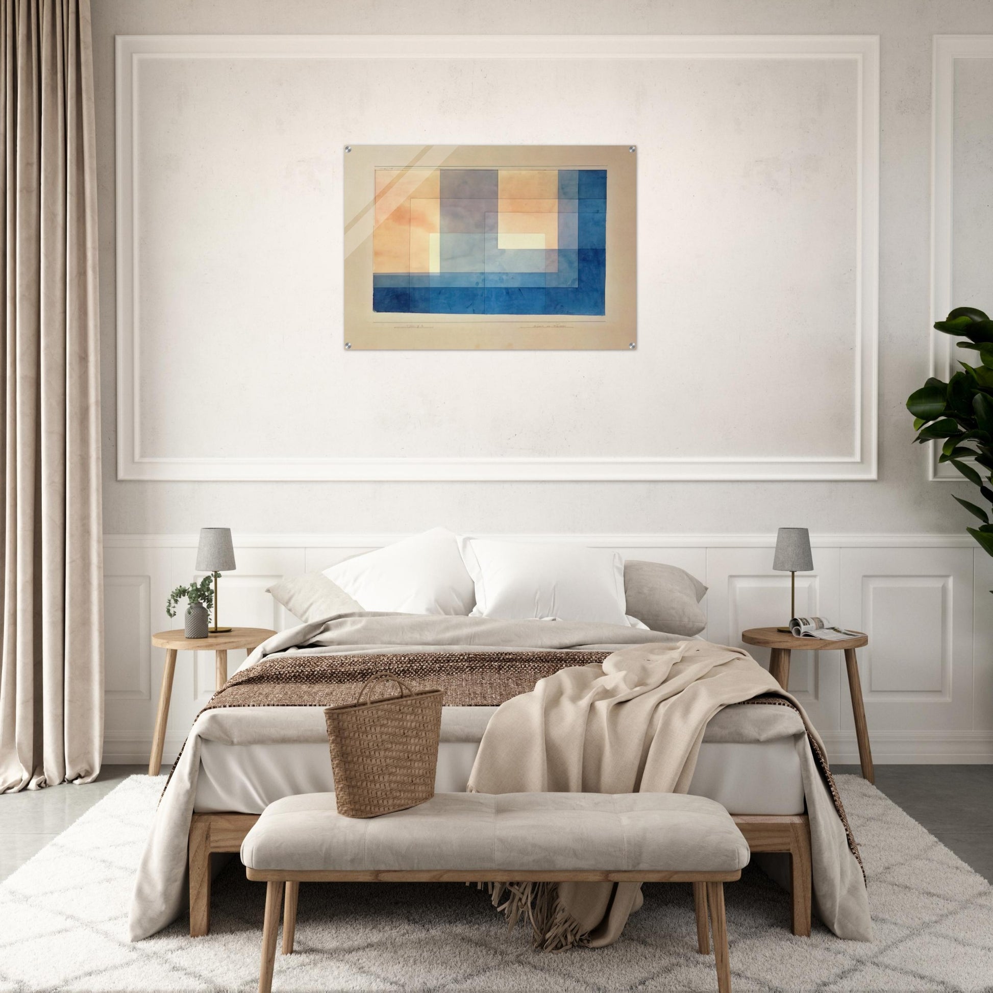HOUSE ON THE WATER 1930 - Paul Klee Acrylic Print - 70x100 cm / 28x40″ inches | Paul Klee Wall Art | Paul Klee Prints
