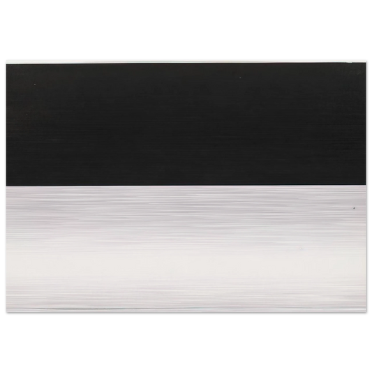 Black and White from the series Line Form Color - Ellsworth Kelly Brushed Aluminum Print - 70x100 cm / 28x40 inches | Ellsworth Kelly Aluminum Print | Ellsworth Kelly Prints