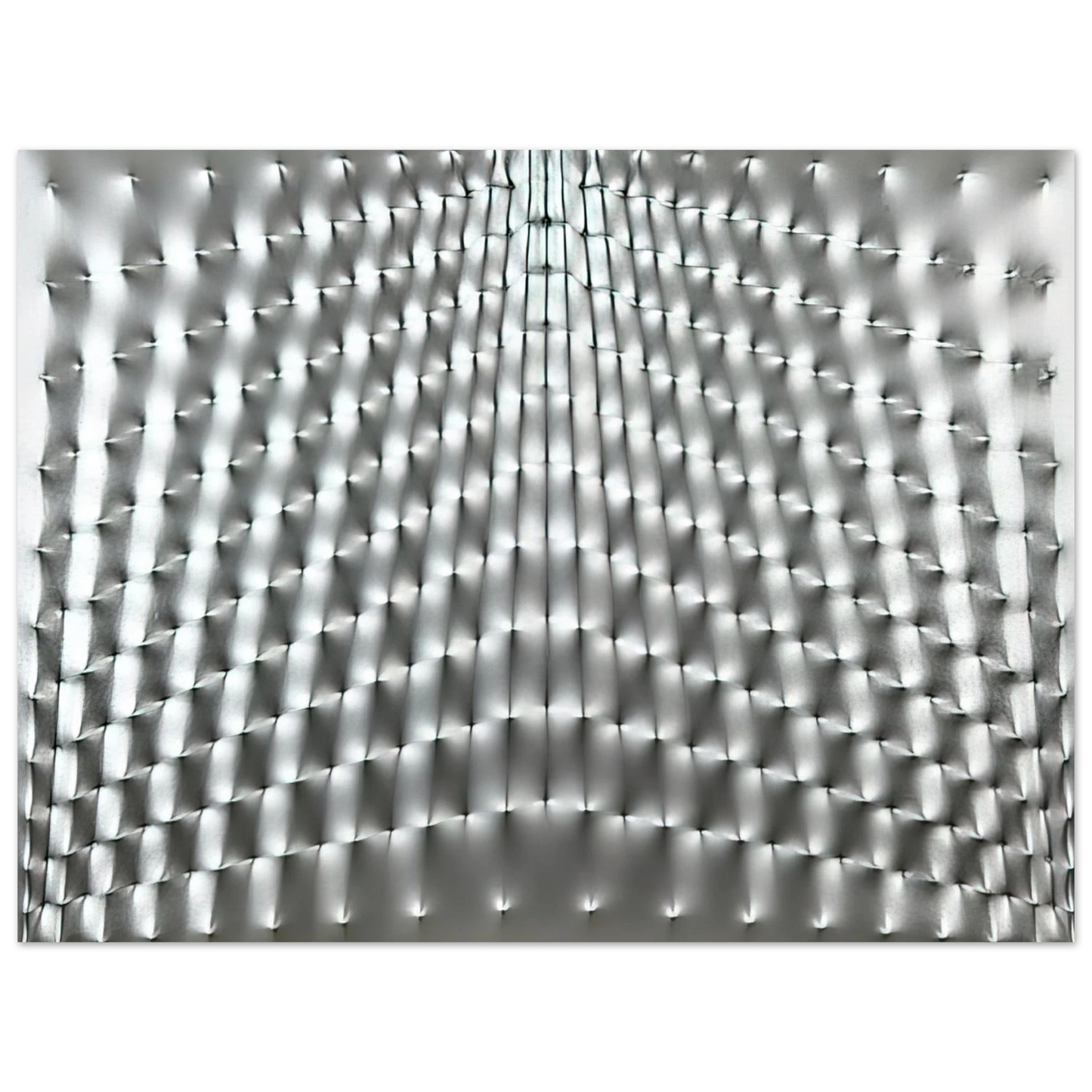 Enrico Castellani - Superficie Argento - 1973  75x100 cm / 30x40inches Fine Art Poster