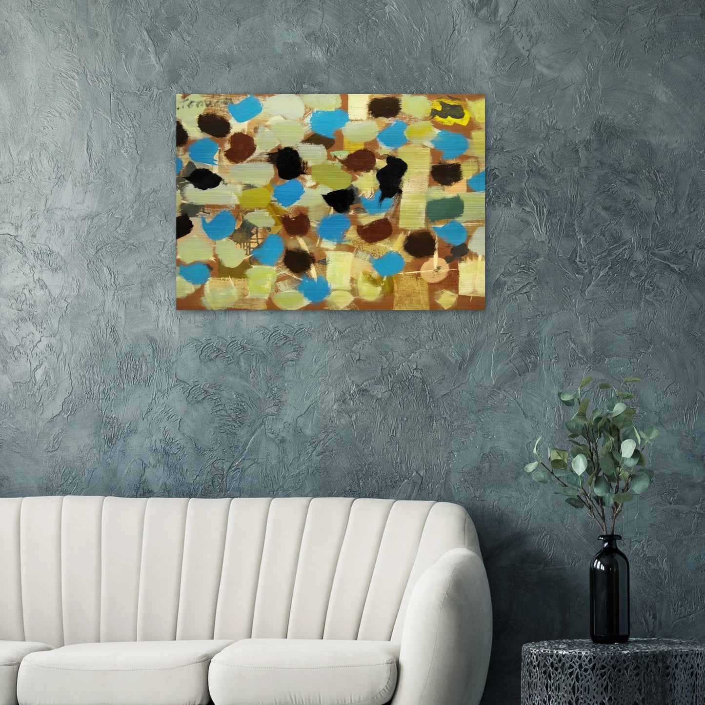 Number 7 - 1953 - Bradley Walker Tomlin Brushed Aluminum Print - 70x100 cm / 28x40 inches | Bradley Walker Tomlin Aluminum Print | Bradley Walker Tomlin Prints