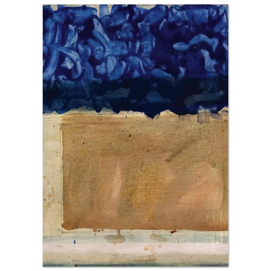 Helen Frankenthaler - Shoreline - 1952 Wall art - 13x18 cm / 5x7 inches - Fine Art Poster-canvas - -