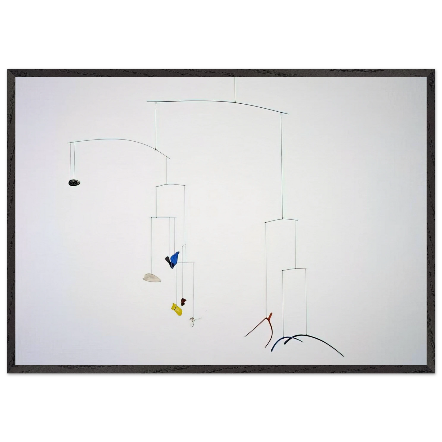 TINES 1943 - Alexander Calder 70x100 cm / 28x40 inches Framed Art Print – Black Wooden Frame