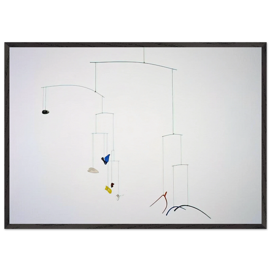 TINES 1943 - Alexander Calder 70x100 cm / 28x40 inches Framed Art Print – Black Wooden Frame