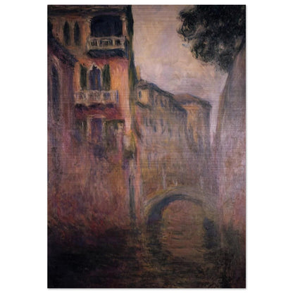 Rio della Salute 02 - claude monet Brushed Aluminum Print - 70x100 cm / 28x40 inches | claude monet Aluminum Print | claude monet Prints