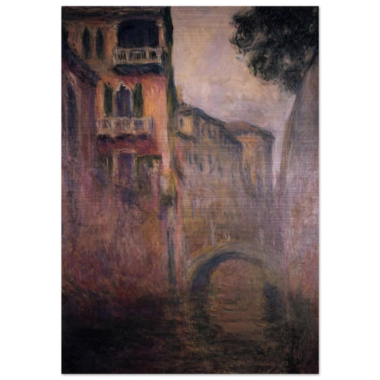 Rio della Salute 02 - claude monet Brushed Aluminum Print - 70x100 cm / 28x40 inches | claude monet Aluminum Print | claude monet Prints