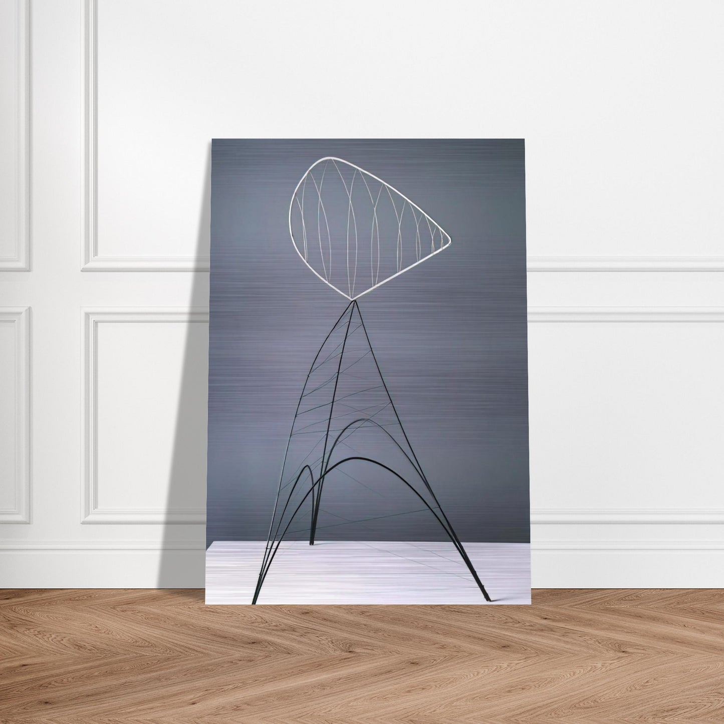 HOLLOW EGG 1939 - Alexander Calder Brushed Aluminum Print - 70x100 cm / 28x40 inches | Alexander Calder Aluminum Print | Alexander Calder Prints