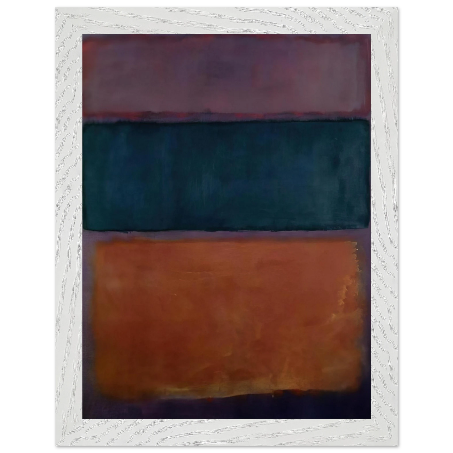 Helen Frankenthaler - Untitled - 1963 Wall art - 15x20 cm / 6x8 inches - Premium Wooden Framed Poster With Fine Art Paper-canvas - Black frame