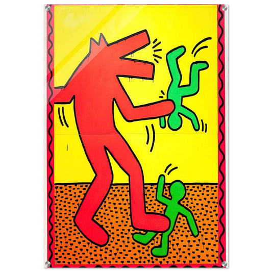 UNTITLED 1982 1 - Keith Haring Acrylic Print - 70x100 cm / 28x40″ inches | Keith Haring Wall Art | Keith Haring Prints