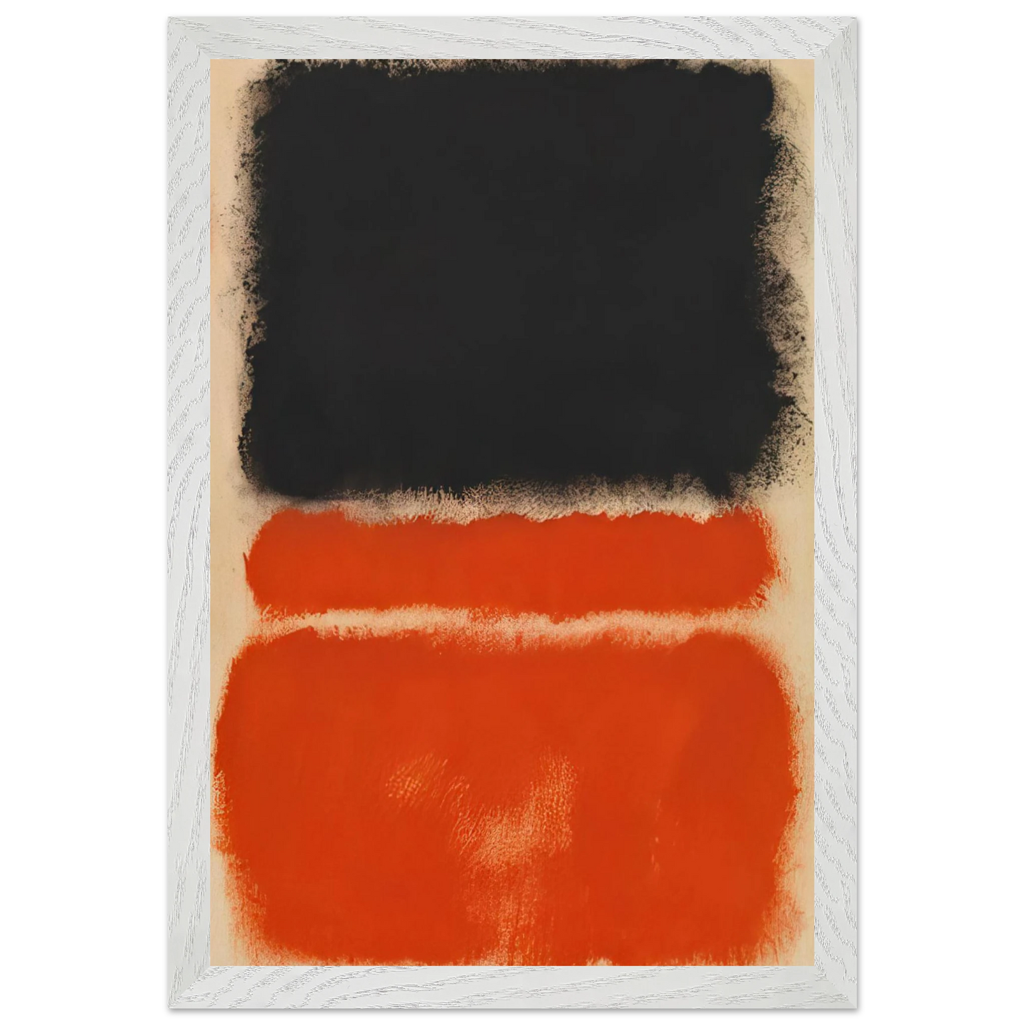 Mark Rothko - Red - 1968 Wall Art - 60x80 cm / 24x32 inches - Premium Wooden Framed Poster With Fine Art Paper - Black frame