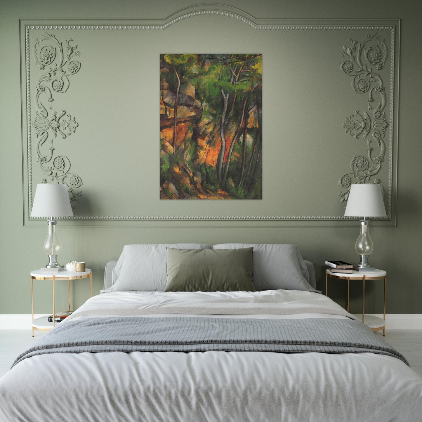 In the Park of the Chateau Noir - Paul Cézanne Brushed Aluminum Print - 70x100 cm / 28x40 inches | Paul Cézanne Aluminum Print | Paul Cézanne Prints