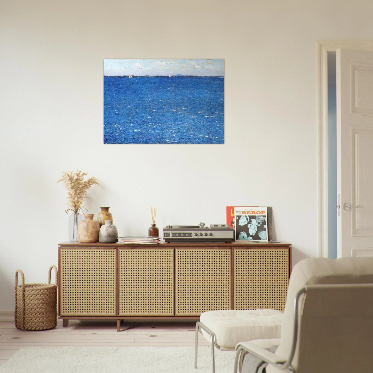 West Wind, Appledore - Childe Hassam Brushed Aluminum Print - 70x100 cm / 28x40 inches | Childe Hassam Aluminum Print | Childe Hassam Prints
