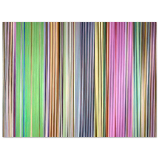 Gene Davis - Raspberry Icicle - 1967  75x100 cm / 30x40inches Fine Art Poster