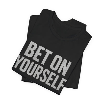 Camiseta de motivación fitness - Gymish Lifestyle Apuesta por ti mismo Camisetas de entrenamiento para hombre