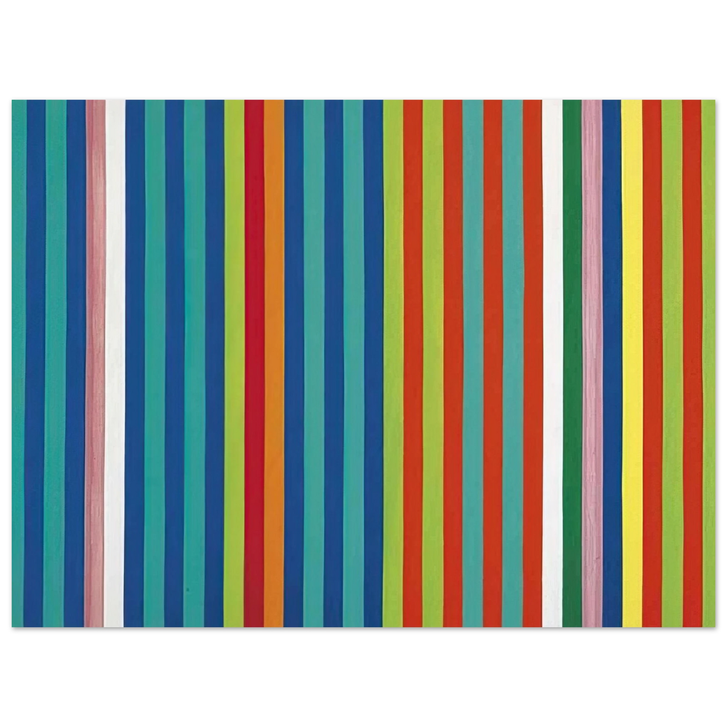 Gene Davis - Orange Twitter - 1966  75x100 cm / 30x40inches Fine Art Poster