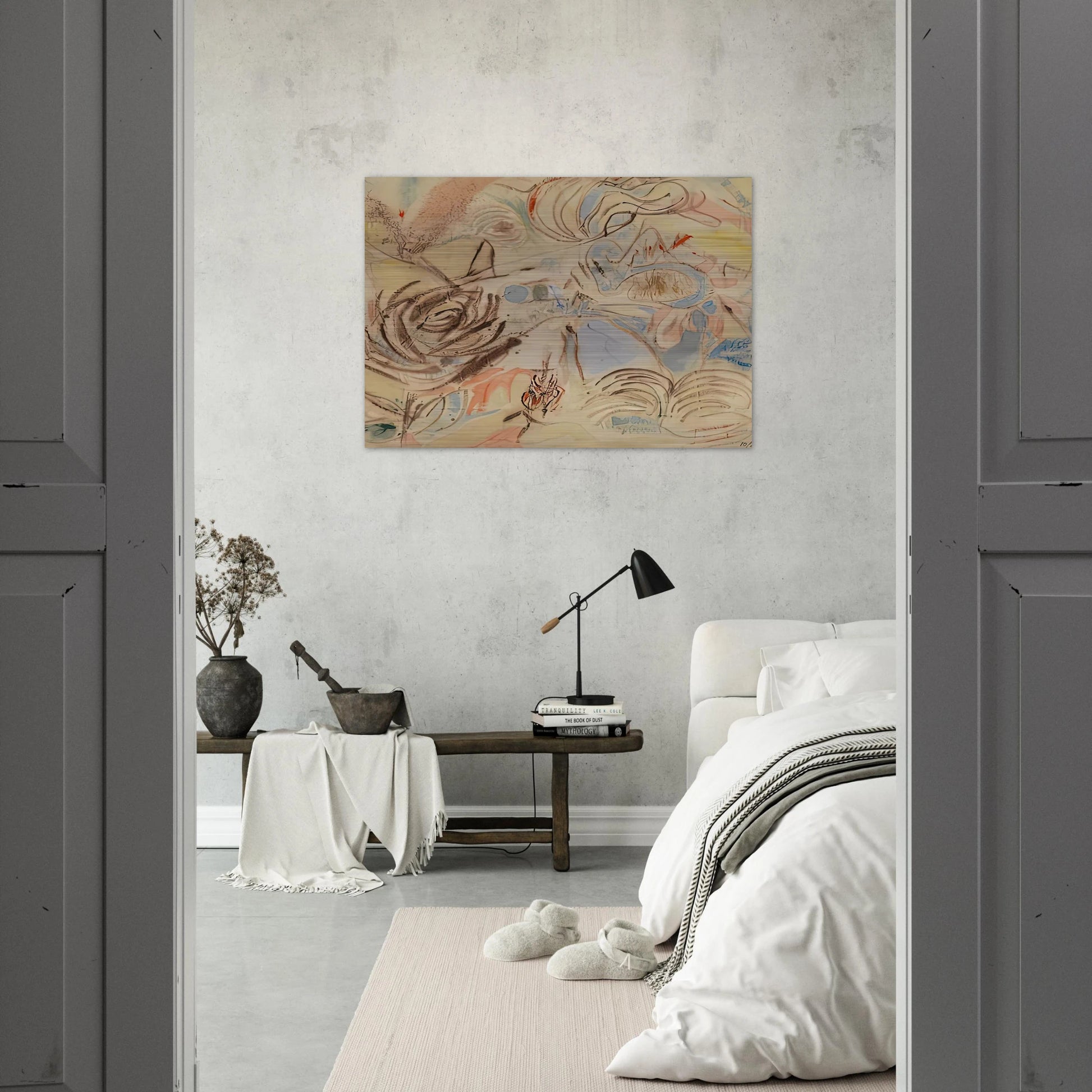 10 29 52, 1952- - Helen Frankenthaler Brushed Aluminum Print - 70x100 cm / 28x40 inches | Helen Frankenthaler Aluminum Print | Helen Frankenthaler Prints