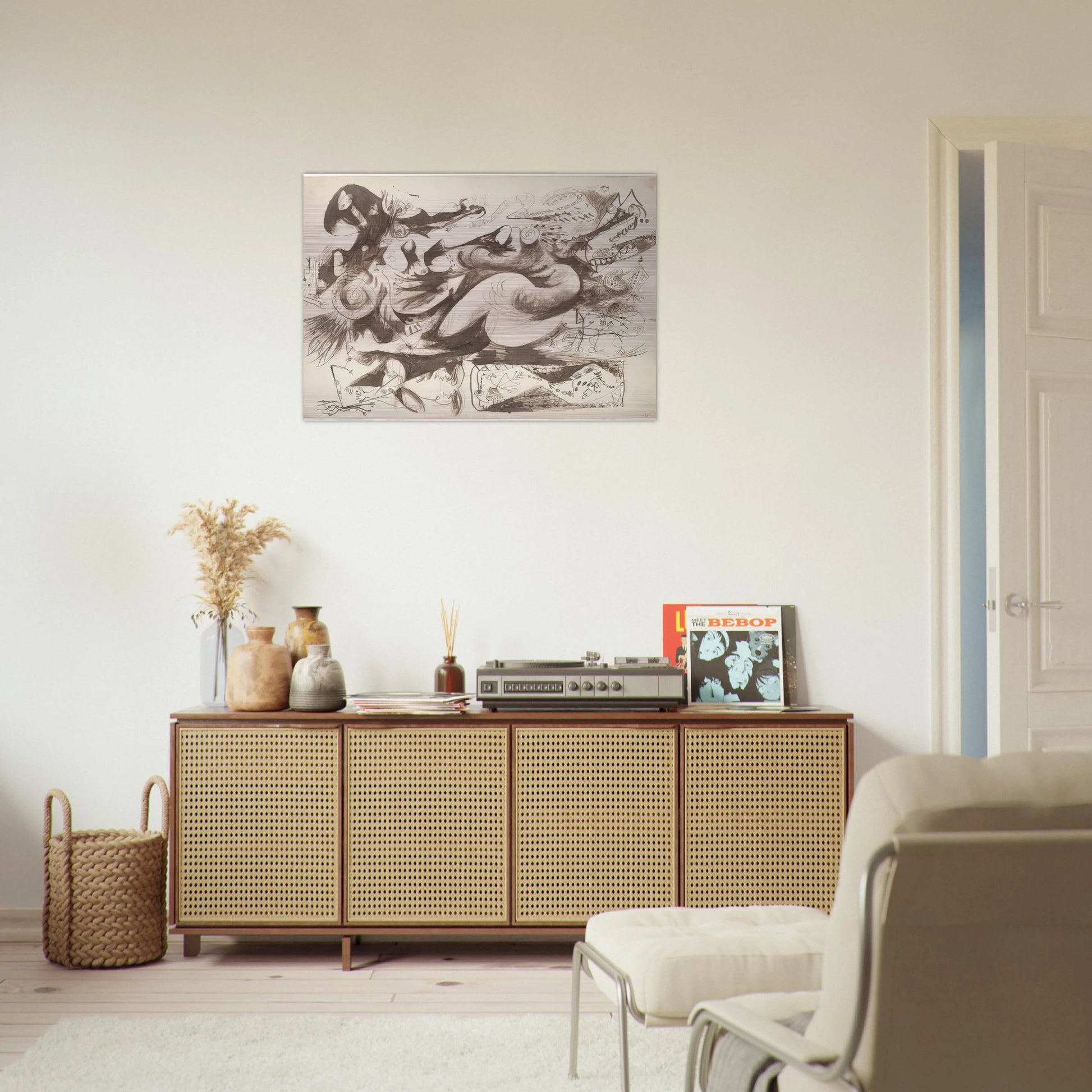 UNTITLED O CONNOR THAW 770 - Jackson Pollock Brushed Aluminum Print - 70x100 cm / 28x40 inches | Jackson Pollock Aluminum Print | Jackson Pollock Prints