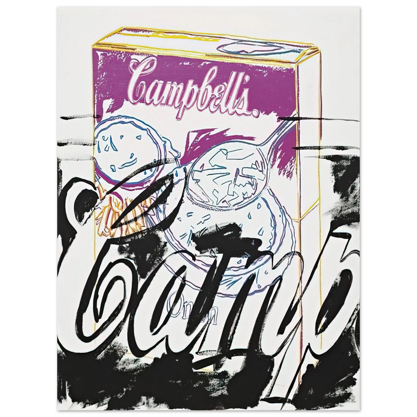 Andy Warhol - Campell's Onion Soup Box Fine Art Poster