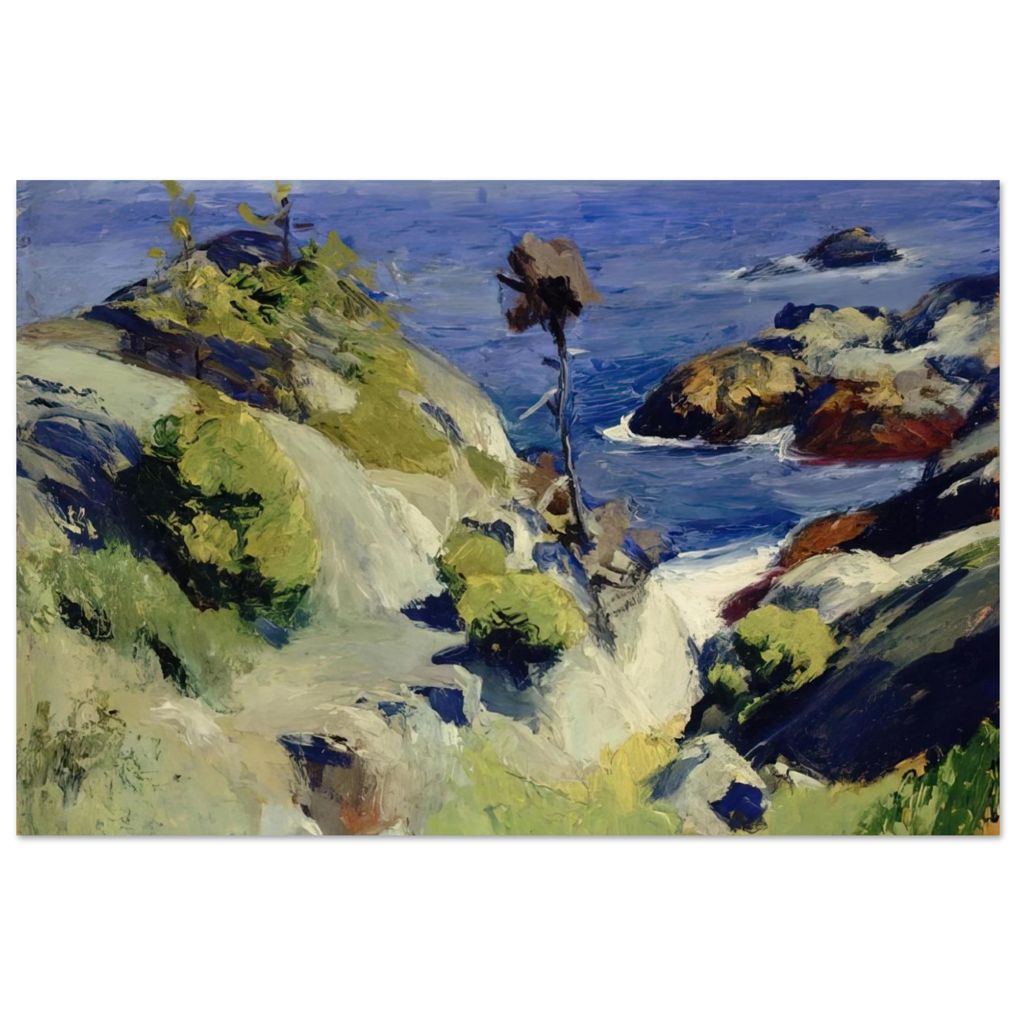 Edward Hopper - Monhegan Landscape Fine Art Poster