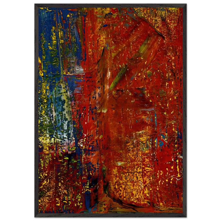 Untitled N38 - Gerhard Richter 70x100 cm / 28x40 inches Framed Art Print – Black Wooden Frame