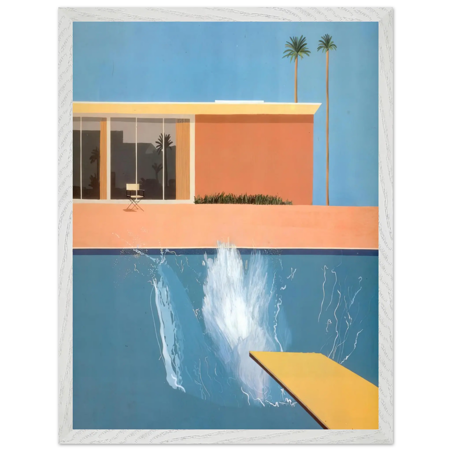 David Hockney - David Hockney Wall art - A3 (29.7 x 42  cm) - Premium Wooden Framed Poster With Fine Art Paper - Black frame